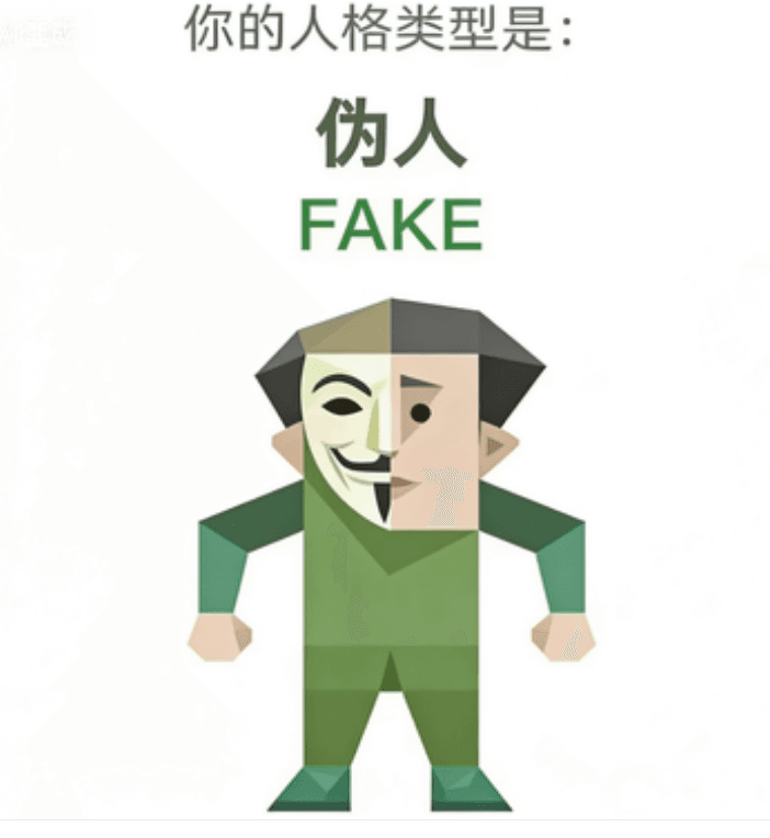 伪人 FAKE 卡片
